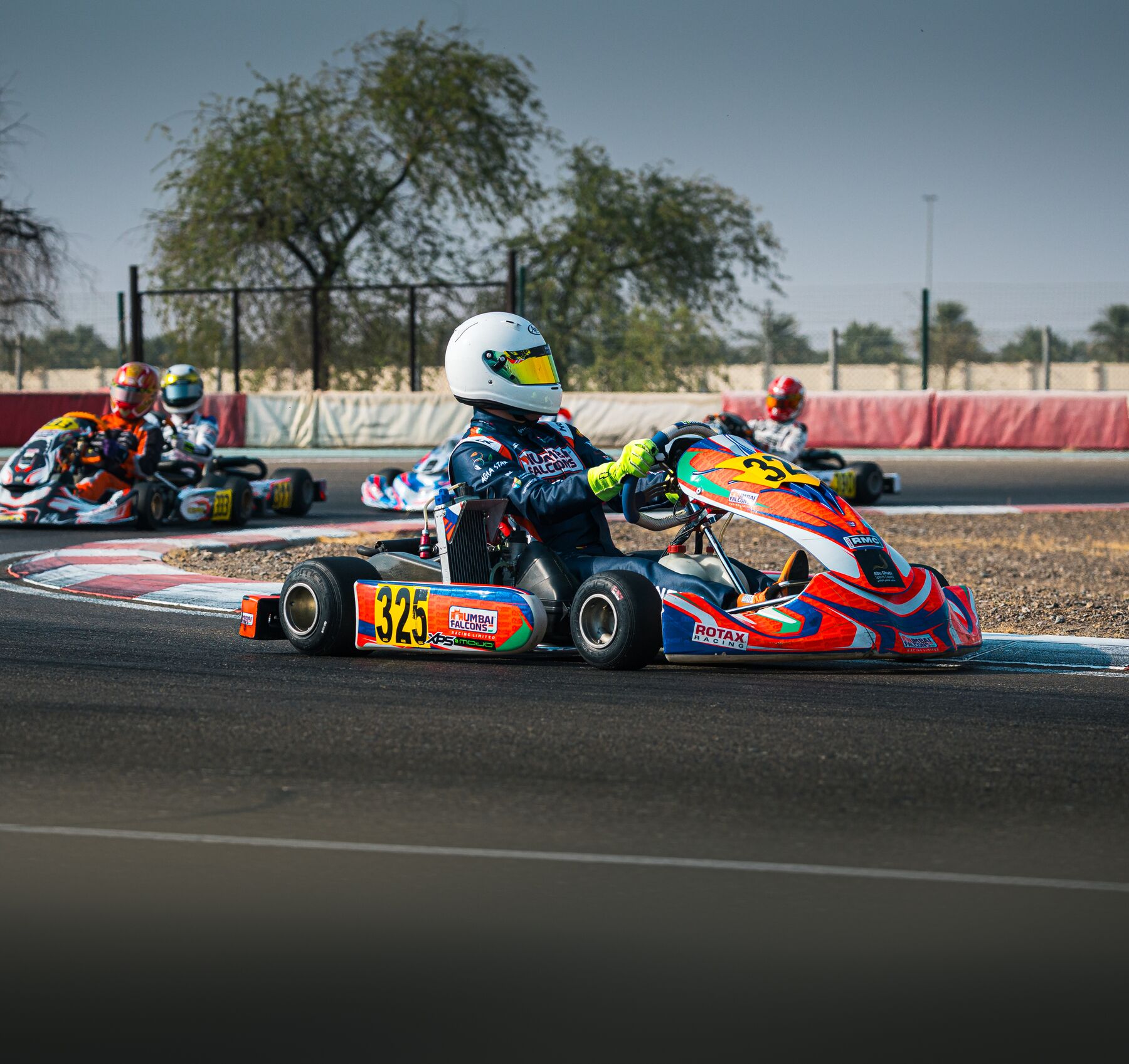 Damian Knorr #325 on track, Al Ain Raceway